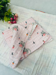 Pink Play - Muslin Baby Towel
